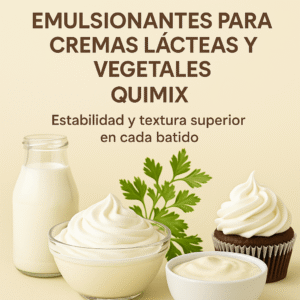 Emulsionantes para cremas lácteas y vegetales QUIMIX